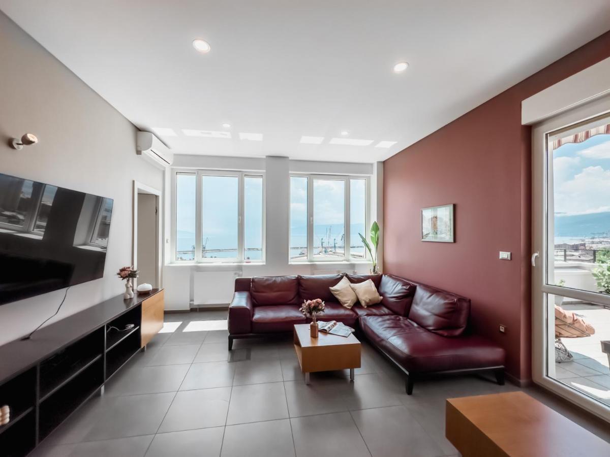 105M2 Penthouse Sea View Rijeka With Free Garage Parking Apartment Ngoại thất bức ảnh